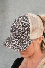 Load image into Gallery viewer, Leopard High Ponytail Hat
